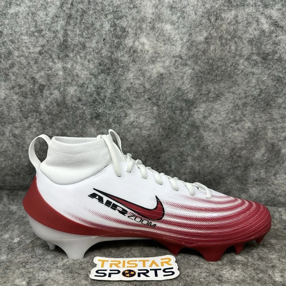 Nike Vapor Pro 1 Football Cleats Mens Size 7 White Crimson Black HM8850-102